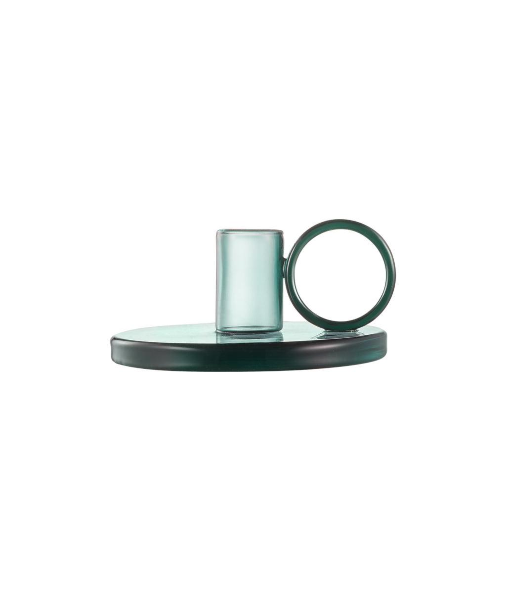 Loop kynttilänjalka sinivihreä 5,5cm