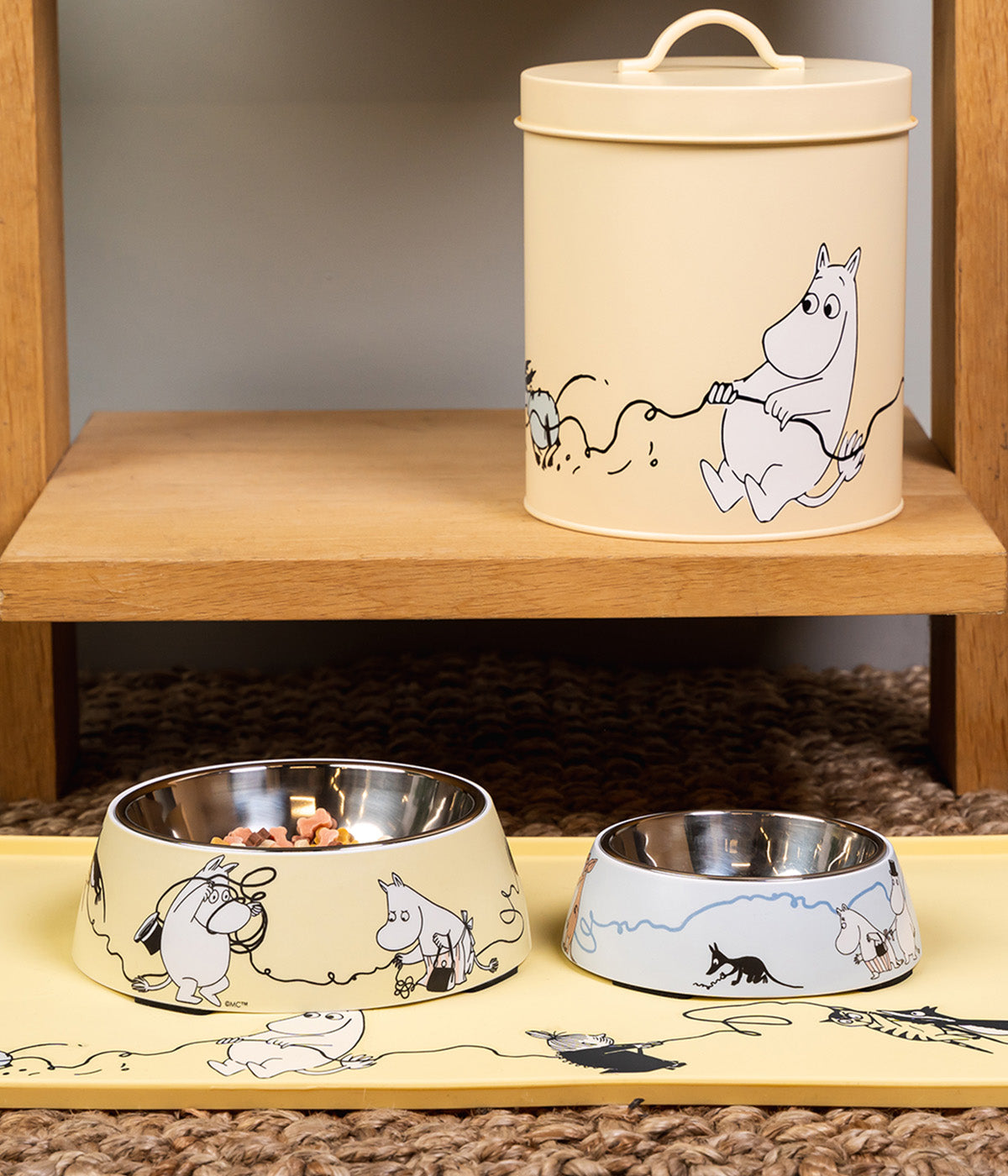 Moomin for Pets kulho M keltainen