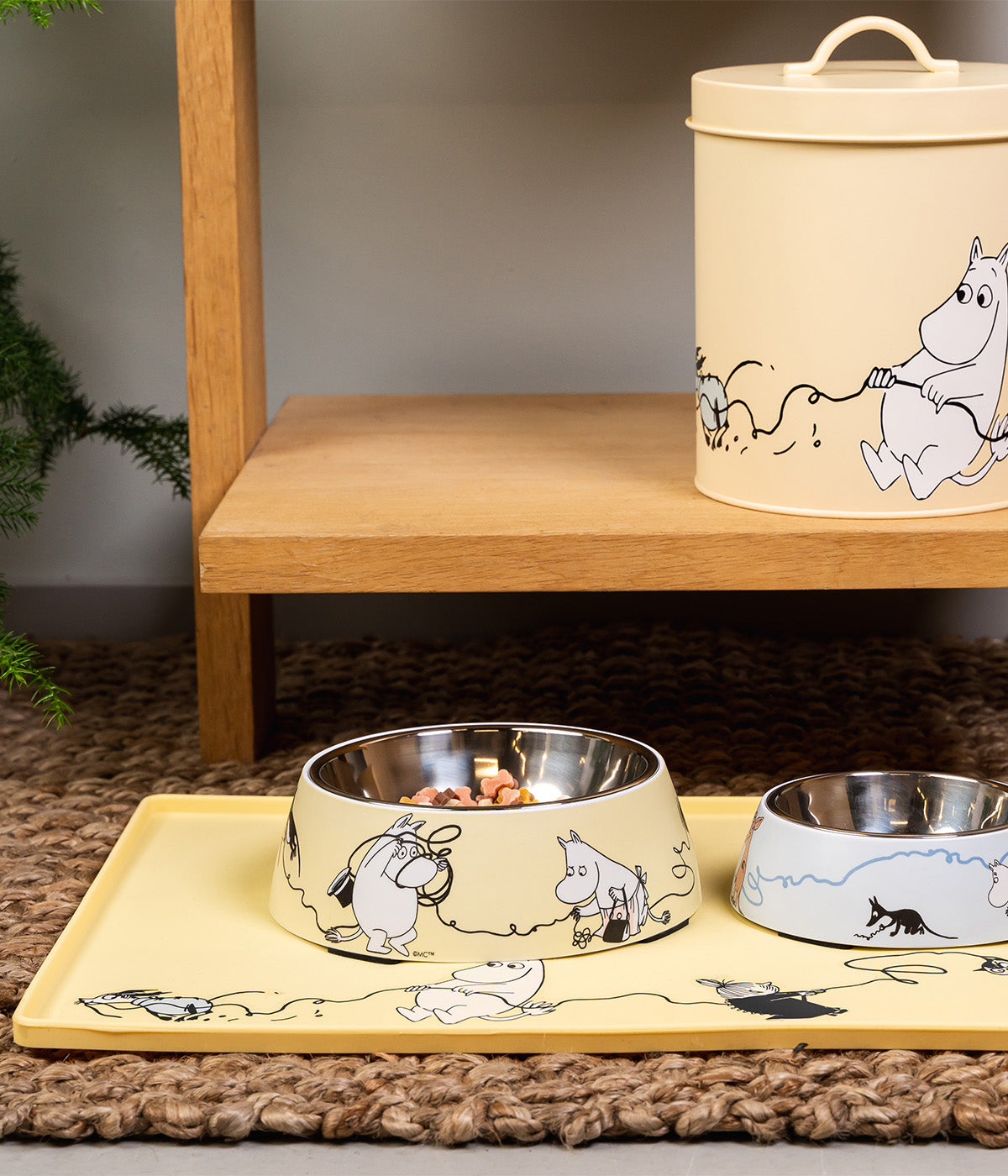 Moomin for Pets silikonialusta keltainen 48x30cm