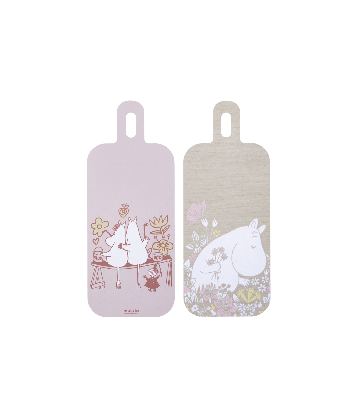 Muumi Chop&Serve -lauta Kukkaniitty 13x33cm