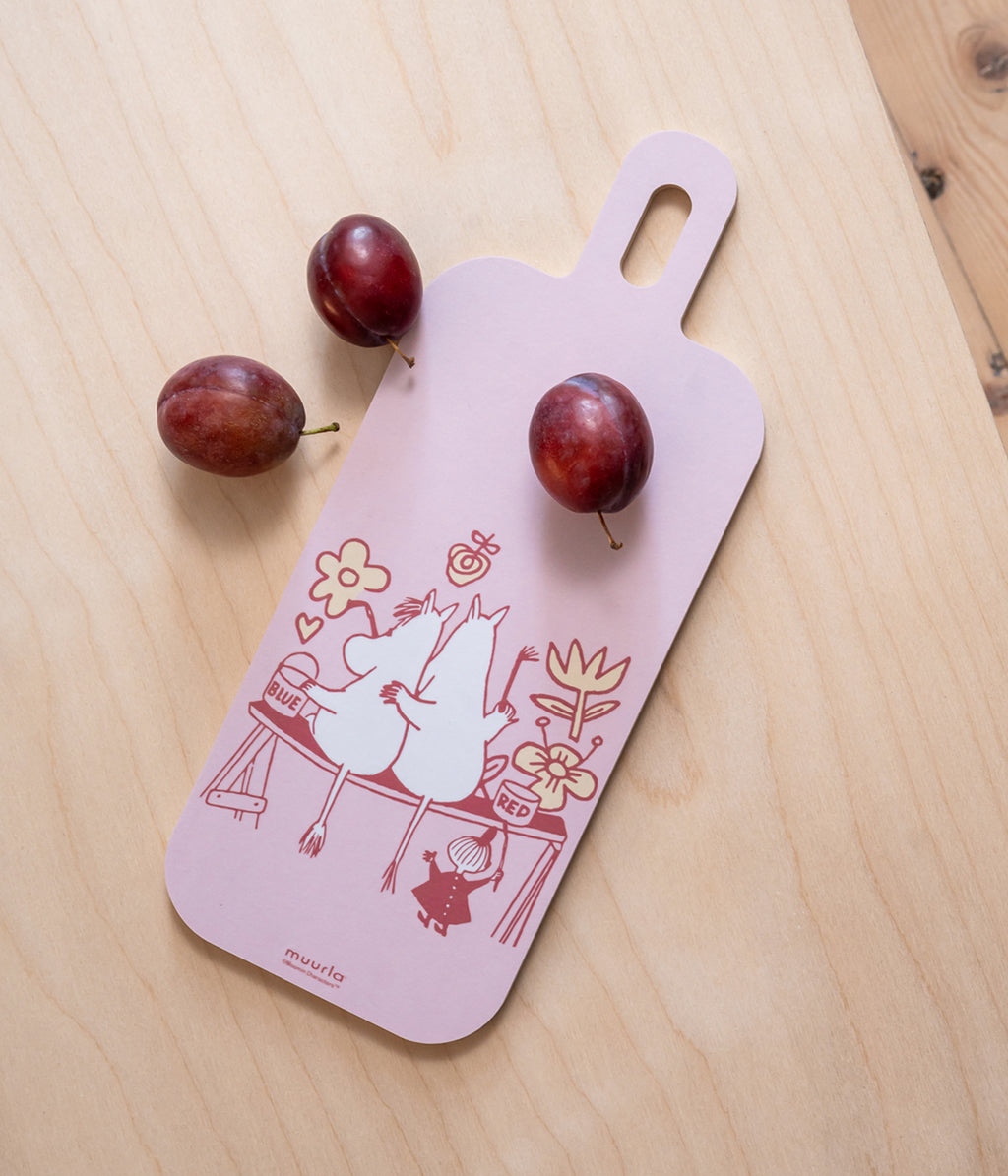 Muumi Chop&Serve -lauta Kukkaniitty 13x33cm