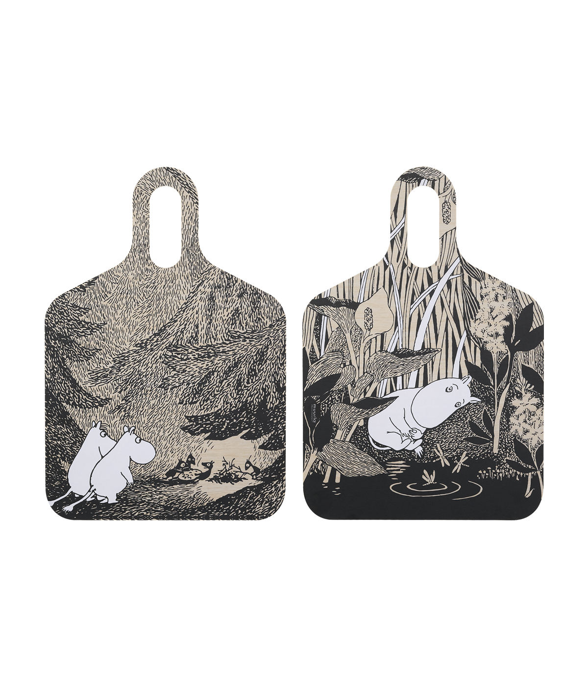Moomin Chop & Serve board The Pond 30 x 44 cm