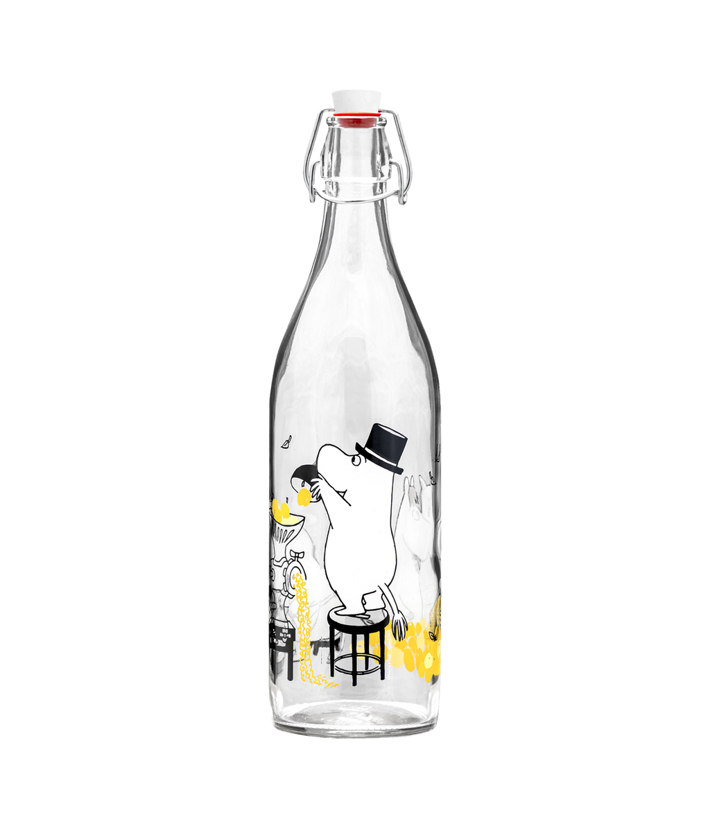 Muumi lasipullo Hedelmät 1 L