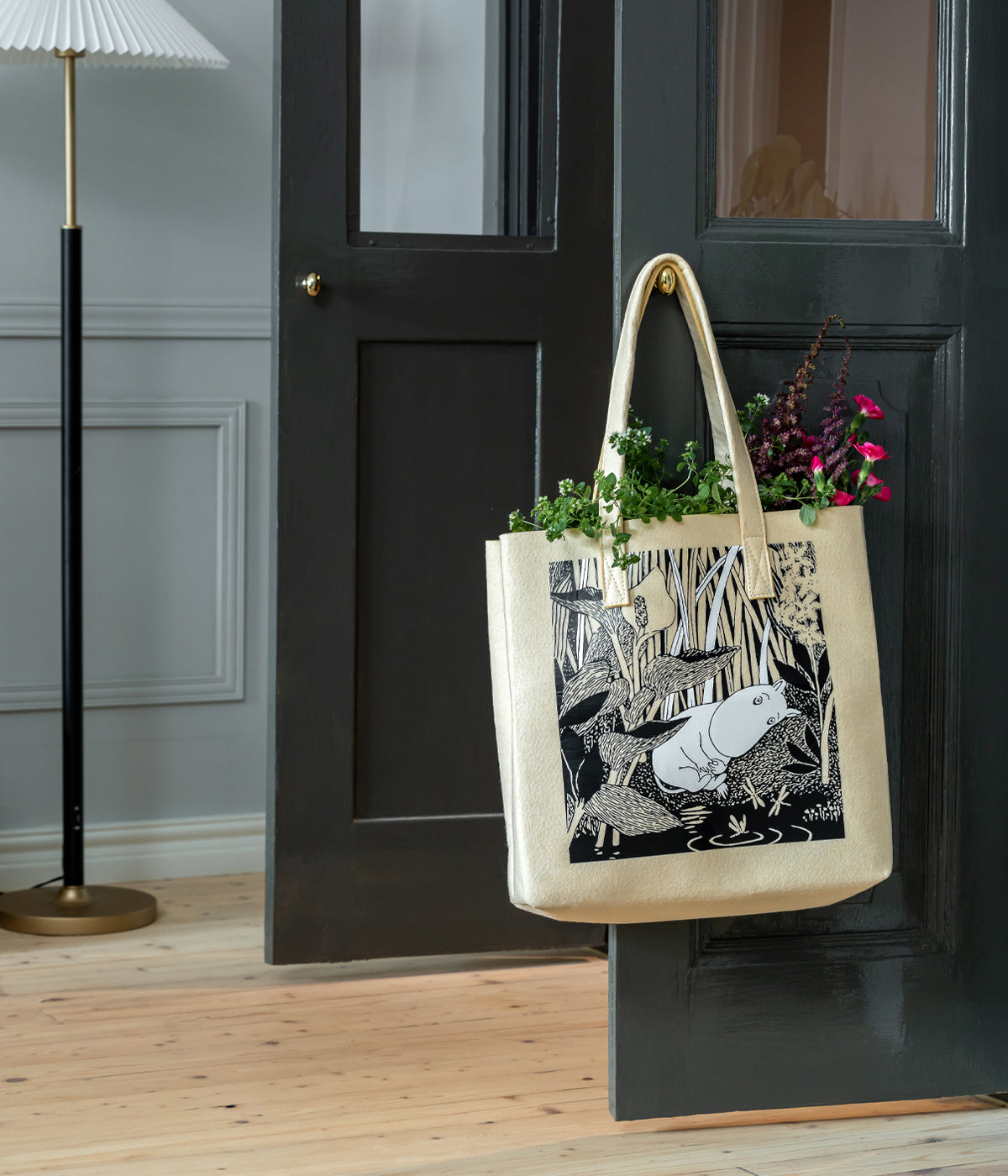 Muumi tote bag Lampi 40x40cm