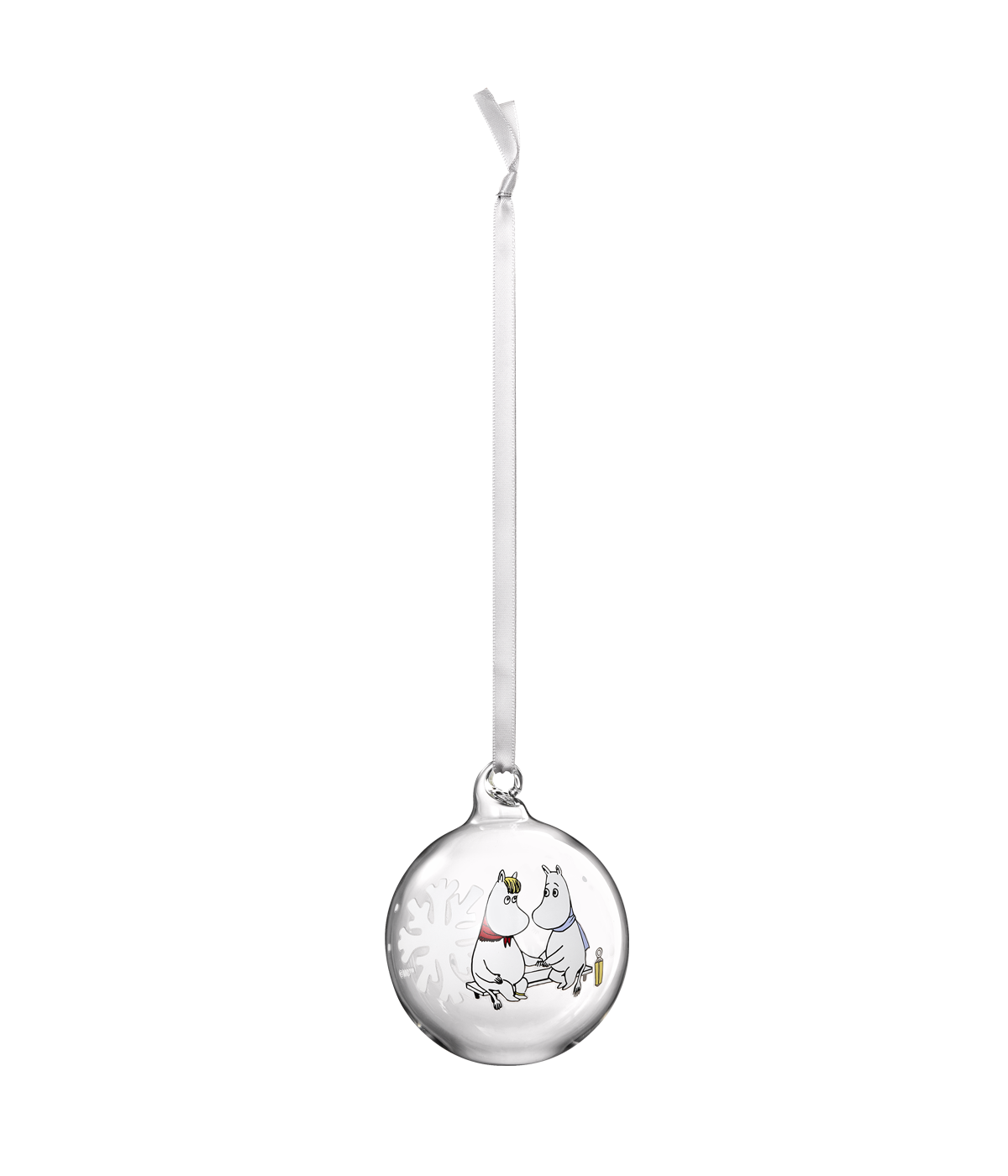Muumi lasipallo Lumihiutale 7cm