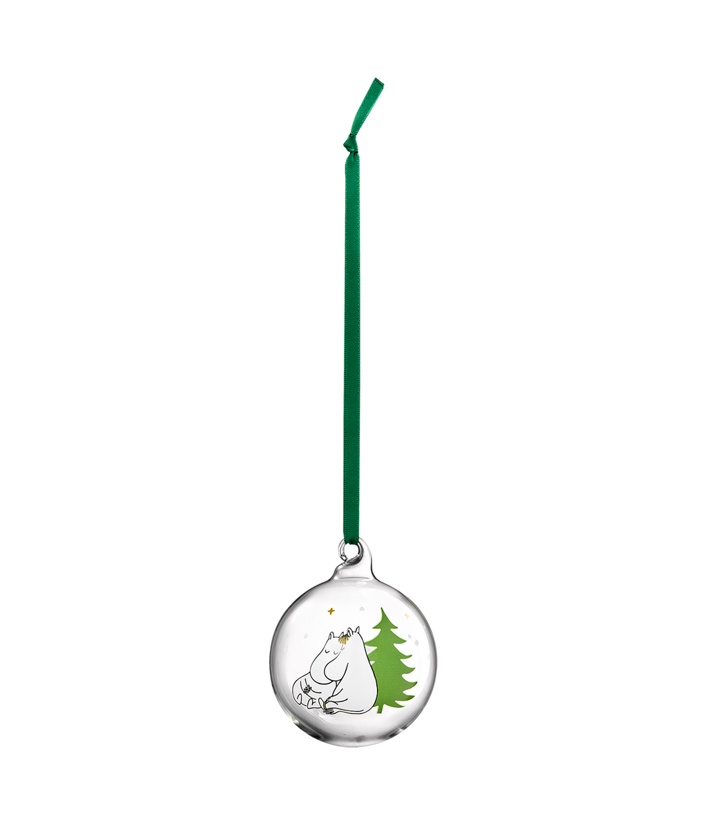 Muumi lasipallo Kuusi 7cm
