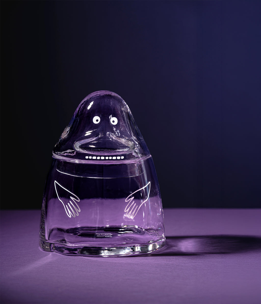 Moomin glass jar Groke 18,5 cm