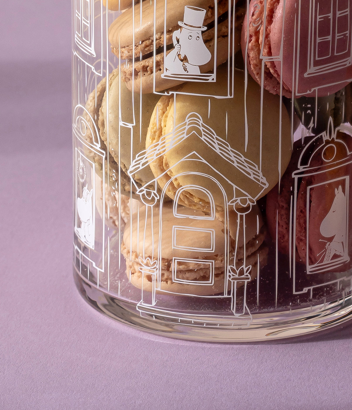 Moomin glass jar Moominhouse 18,5 cm
