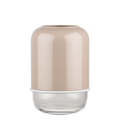 Kapseli maljakko beige/kirkas