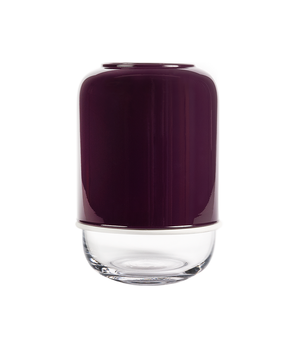Kapseli maljakko purppura/kirkas