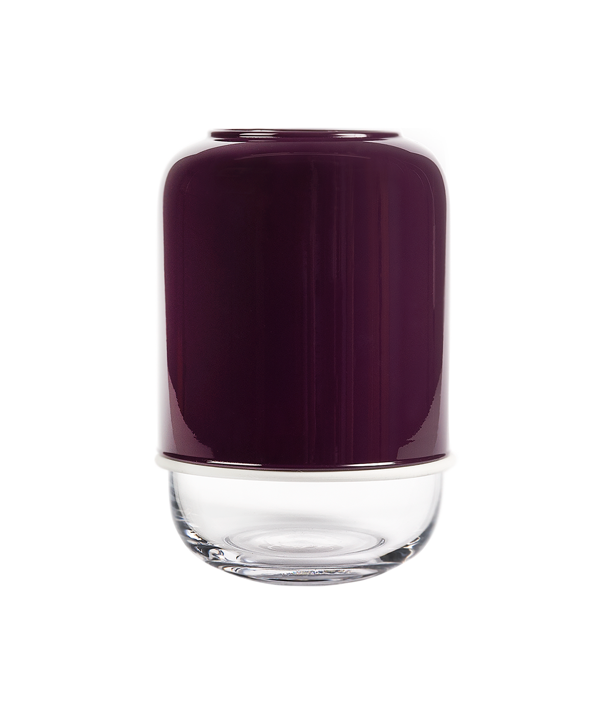 Kapseli maljakko purppura/kirkas