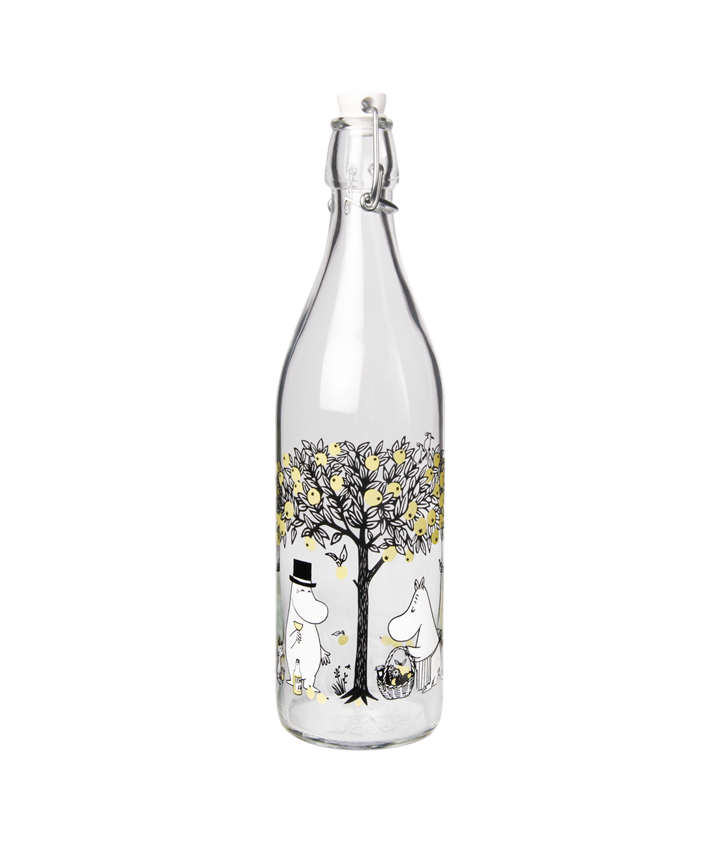 Muumi lasipullo Omenat 1L