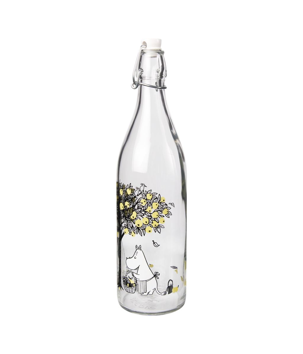 Muumi lasipullo Omenat 1L