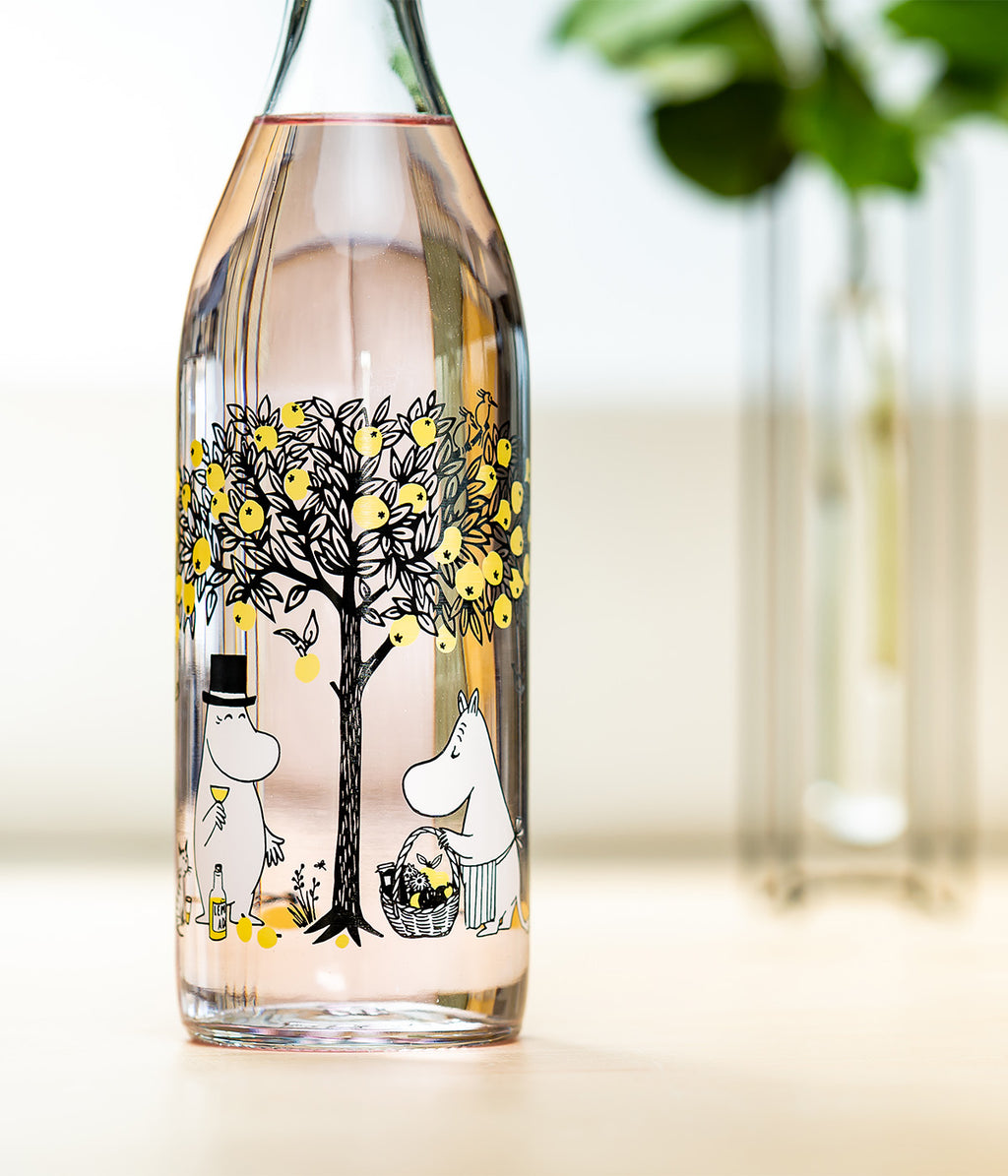 Muumi lasipullo Omenat 1L