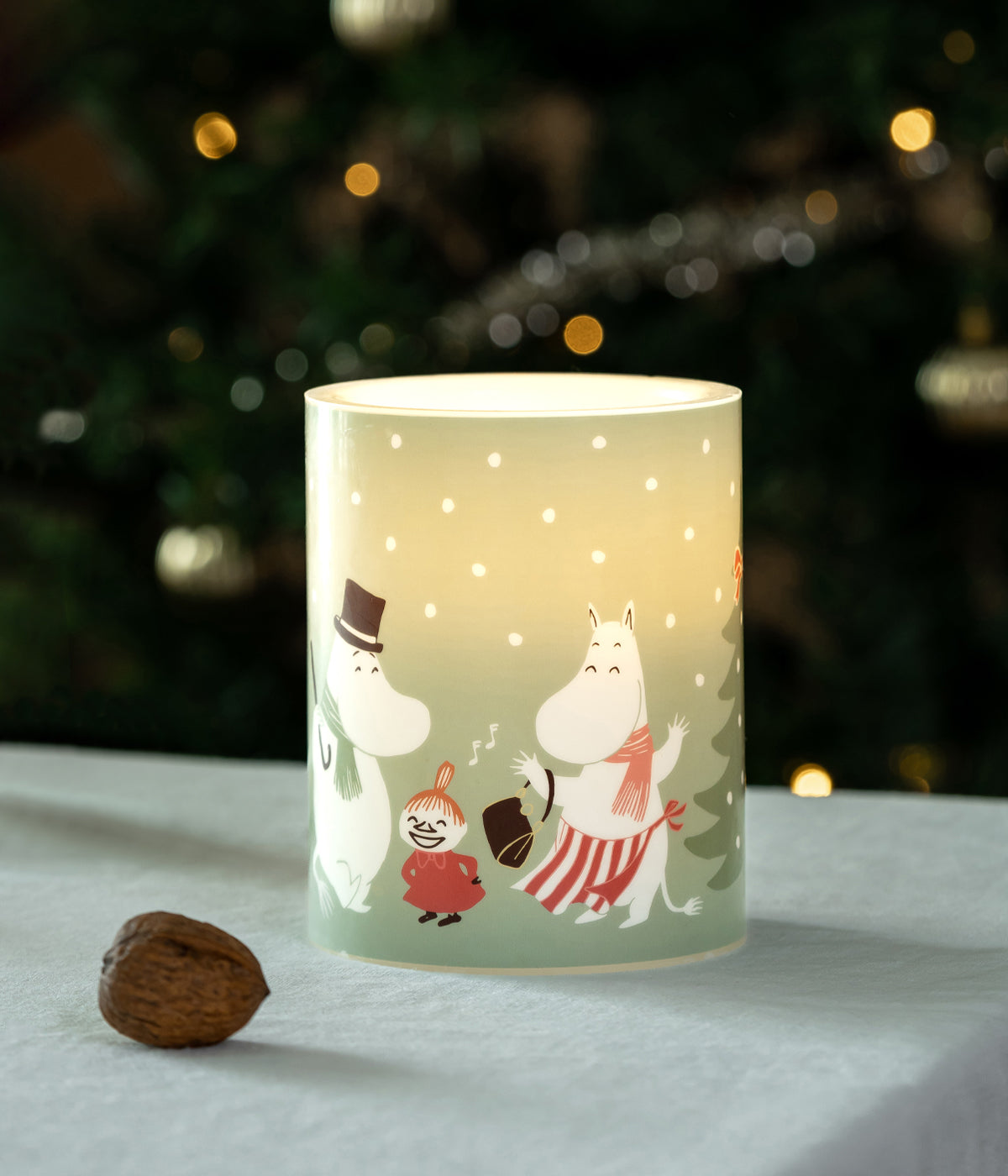 Muumi LED-kynttilä Juhlahumua 12,5cm