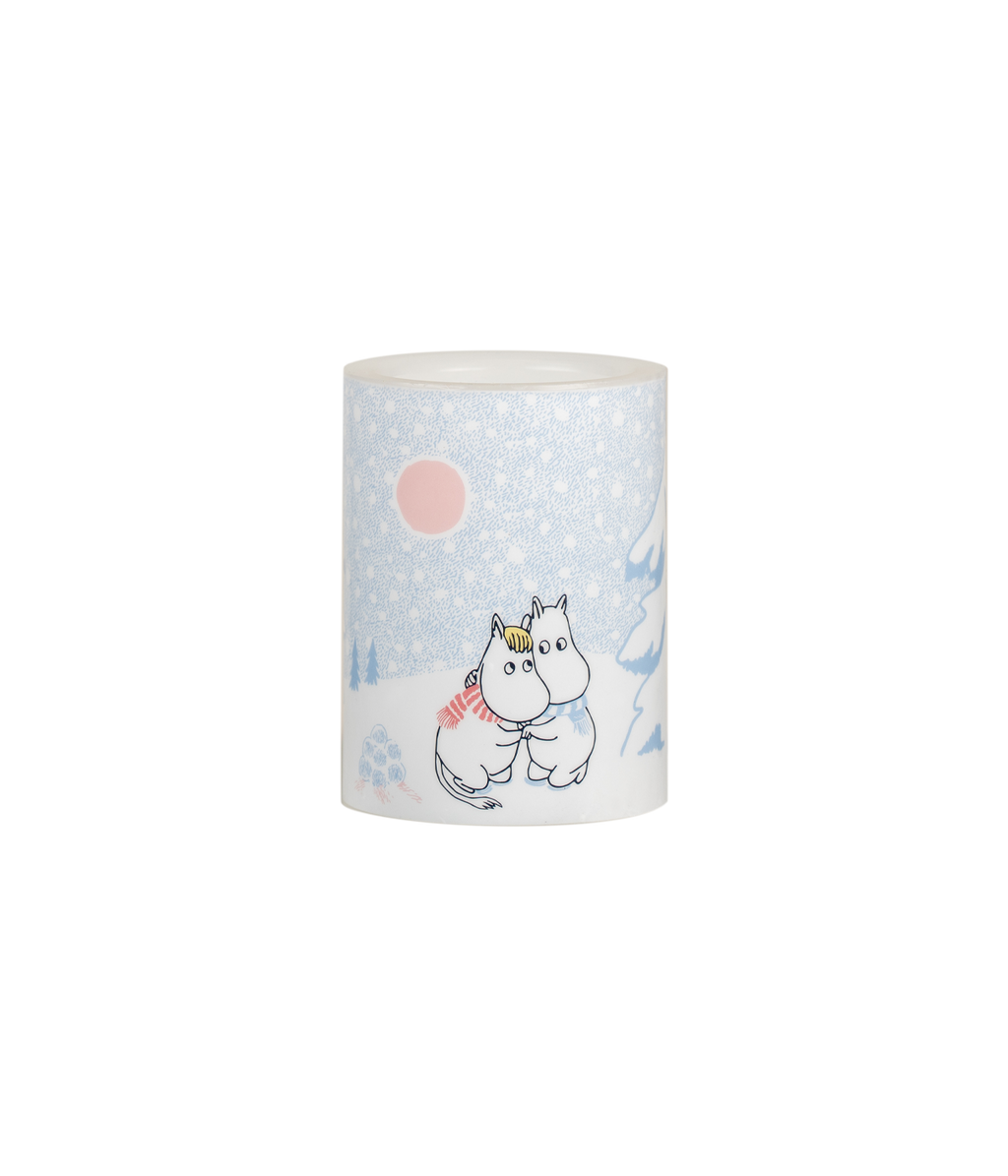 Muumi LED kynttilä Lumipyry 10cm