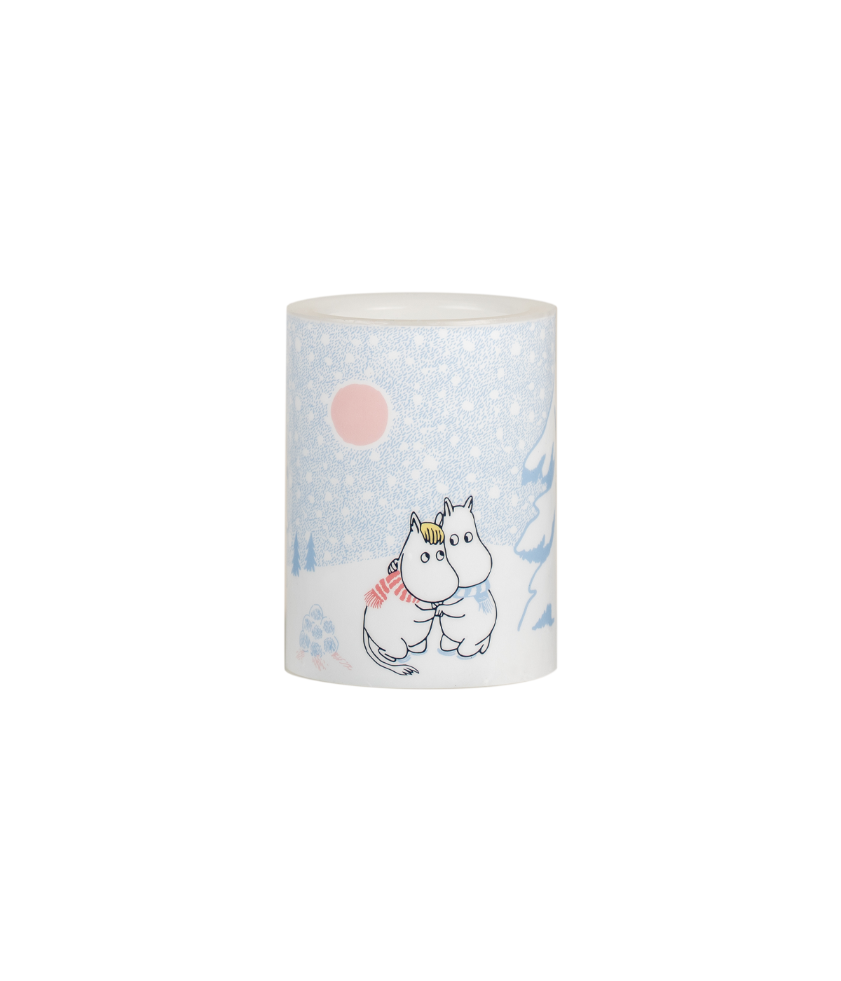 Muumi LED kynttilä Lumipyry 10cm