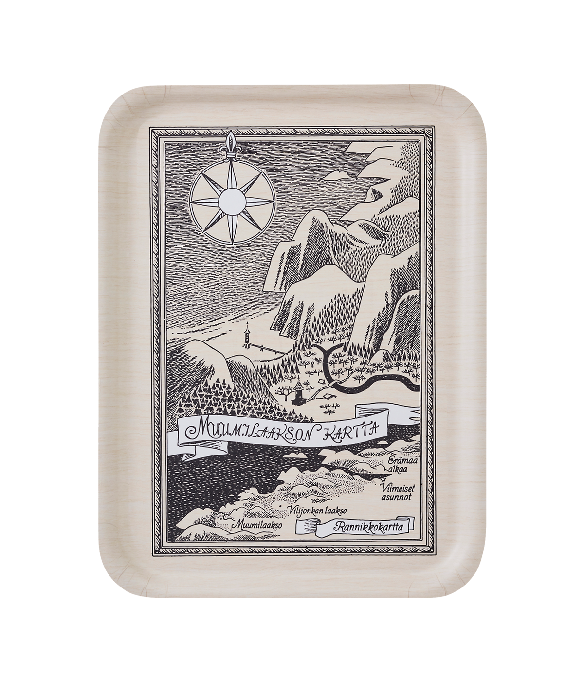 Muumi Originals tarjotin Kartta FIN 42x32cm