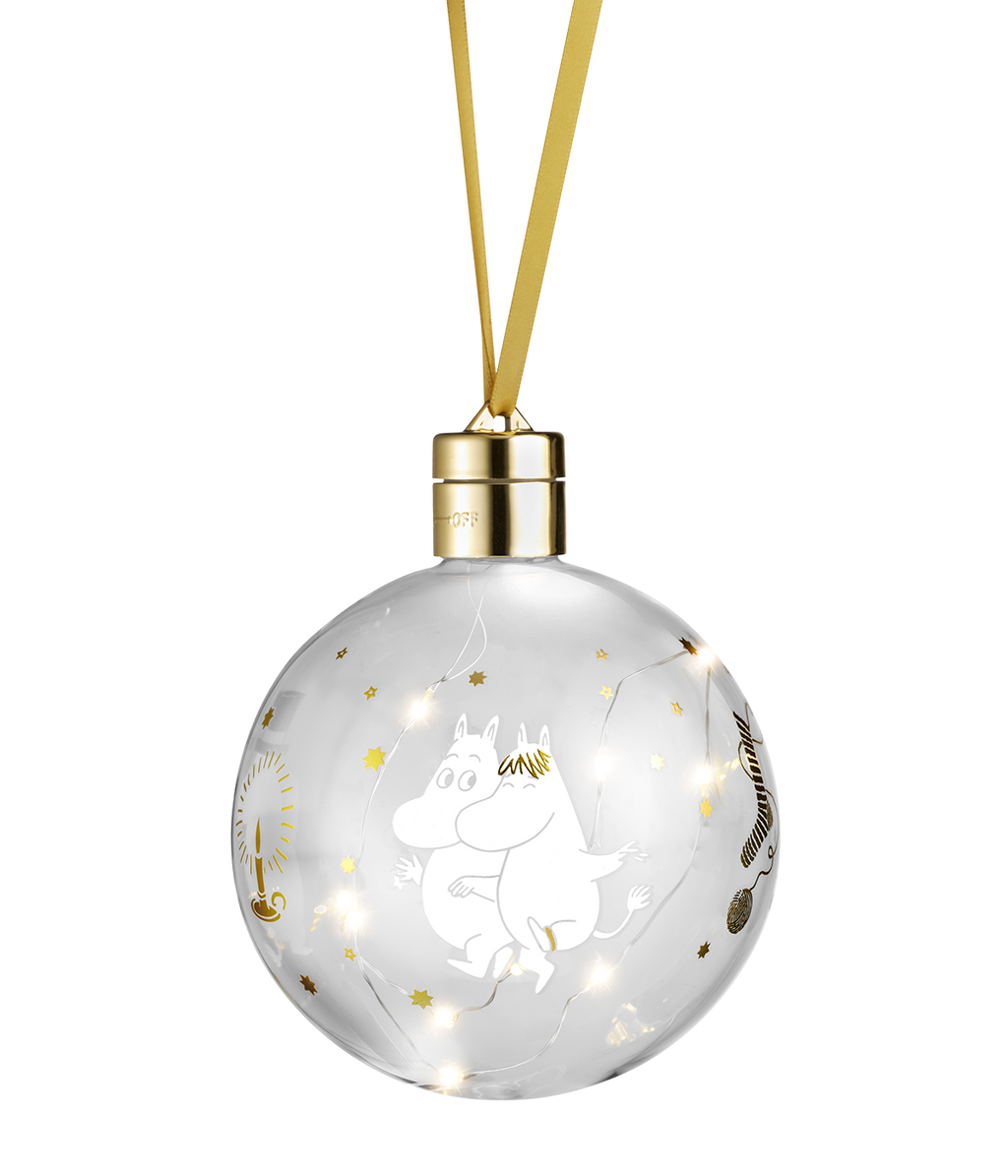 Muumi LED-koristepallo Tähtihetki Ø 11 cm