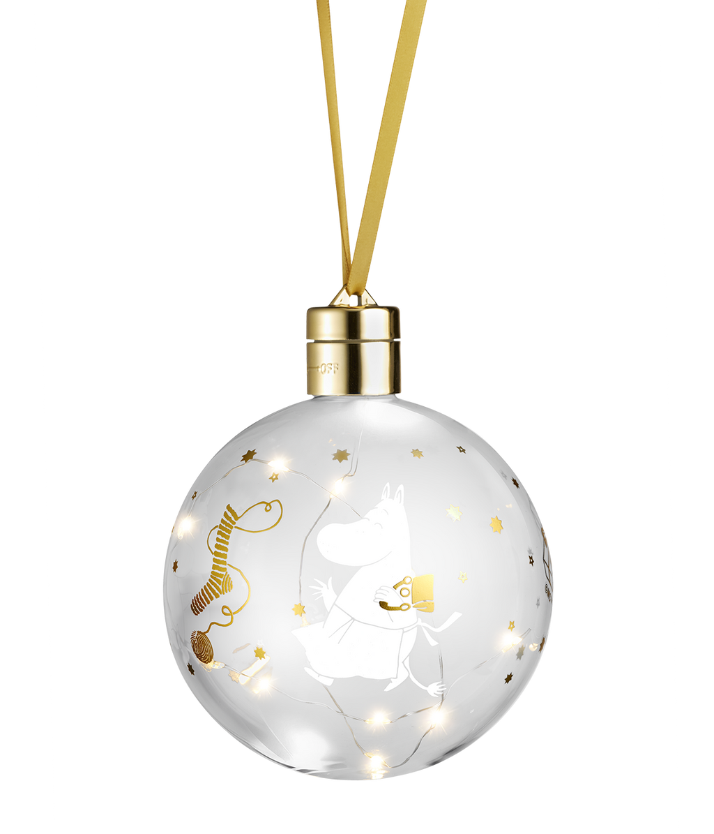 Muumi LED-koristepallo Tähtihetki Ø 11 cm