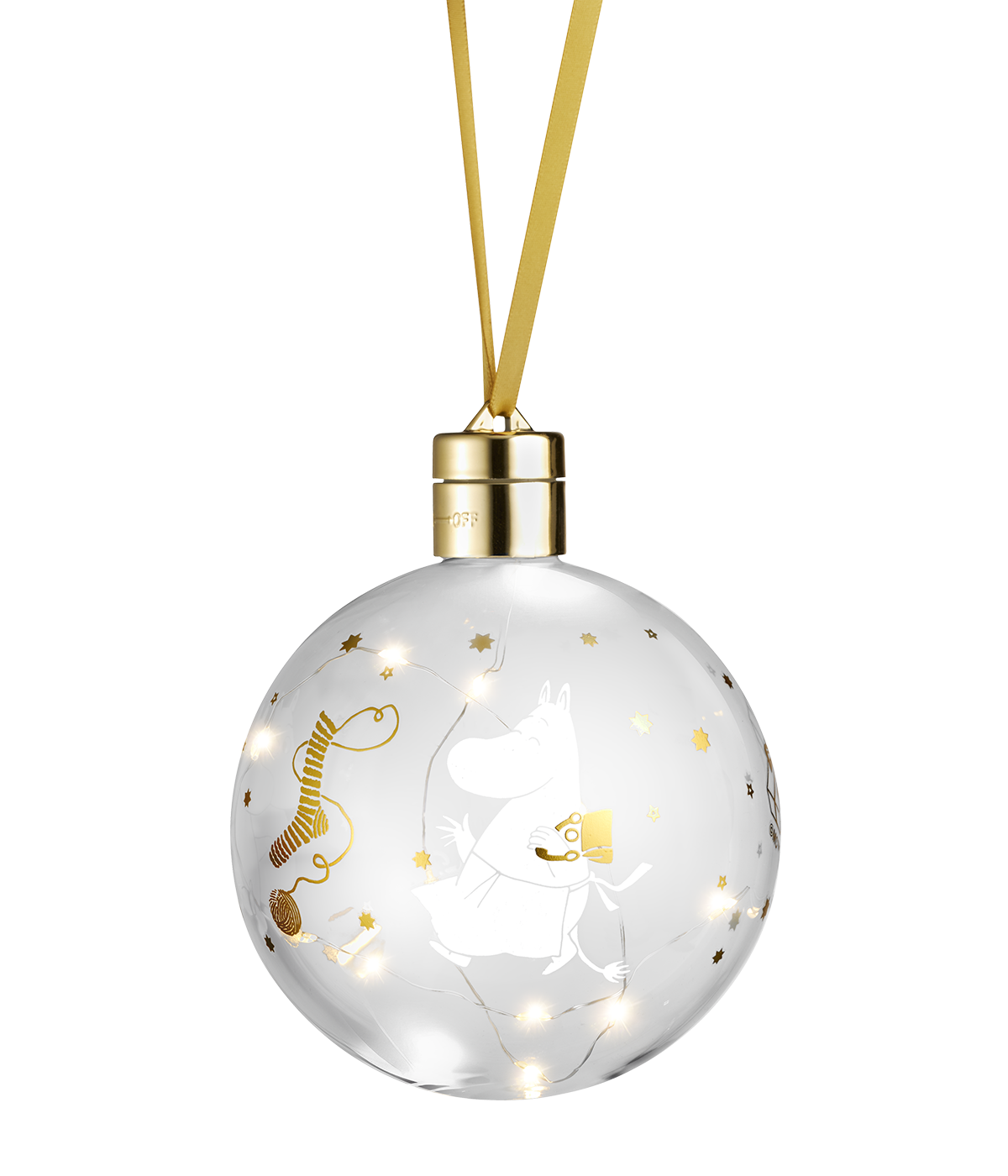 Muumi LED-koristepallo Tähtihetki Ø 11 cm