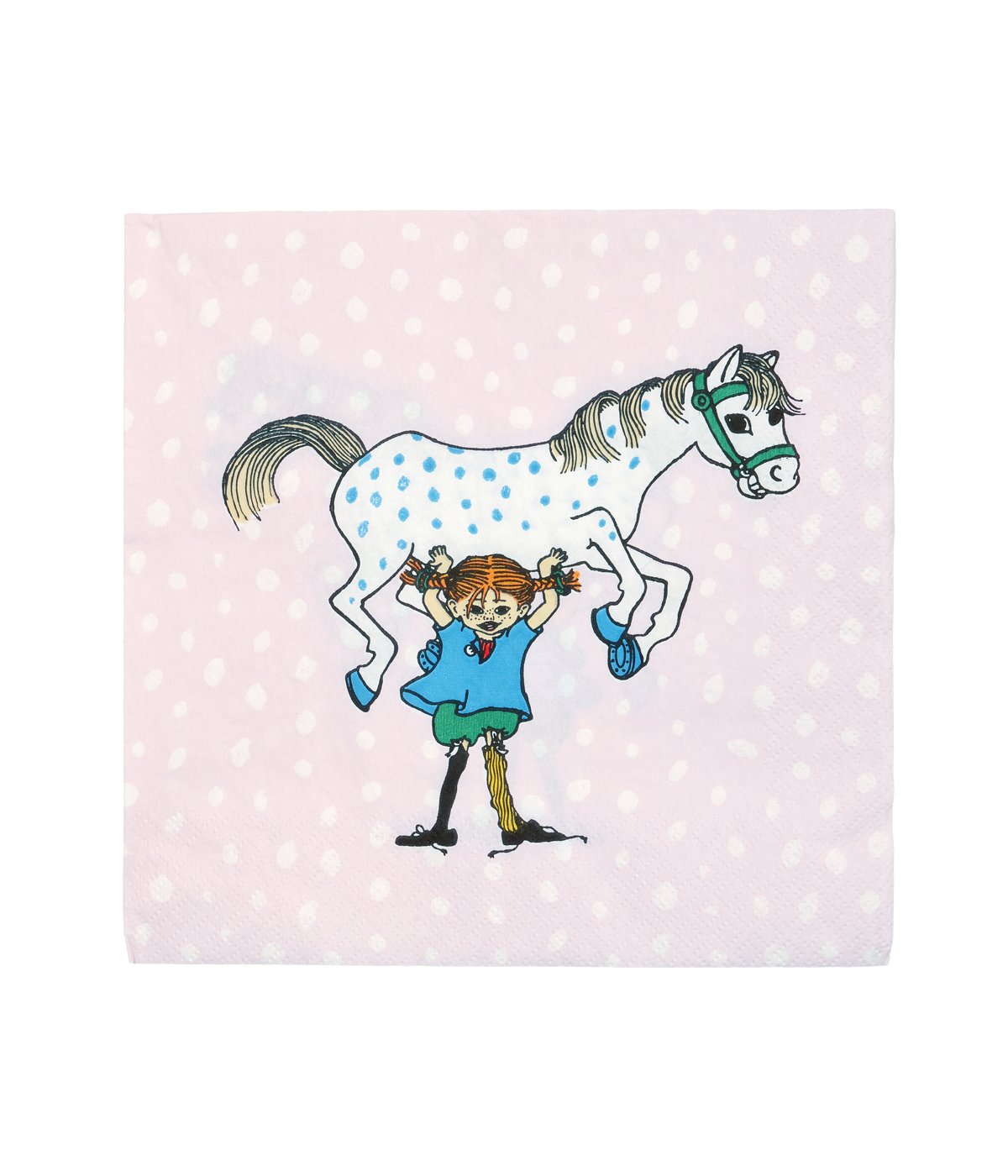Pippi napkin Pippi and the Horse 33 x 33 cm