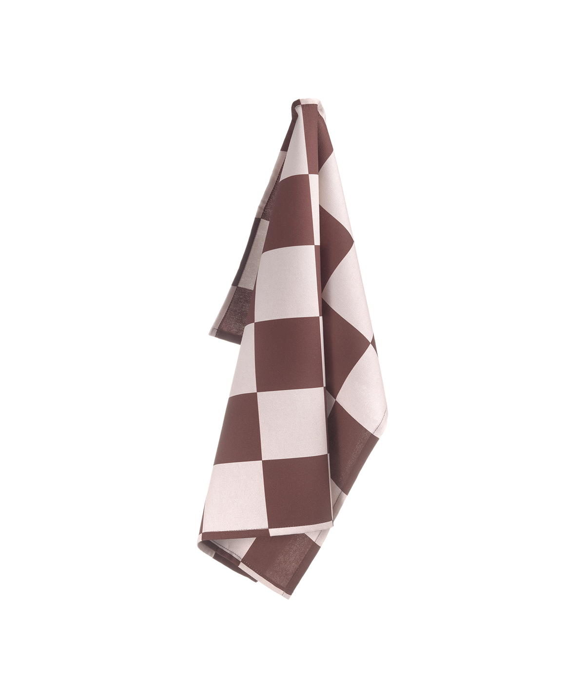 Checks & Stripes kitchen towel brown/pink checks 50 x 65 cm