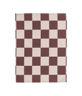 Checks & Stripes kitchen towel brown/pink checks 50 x 65 cm