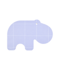 Chop and Serve board Hippo 31 x 21 cm