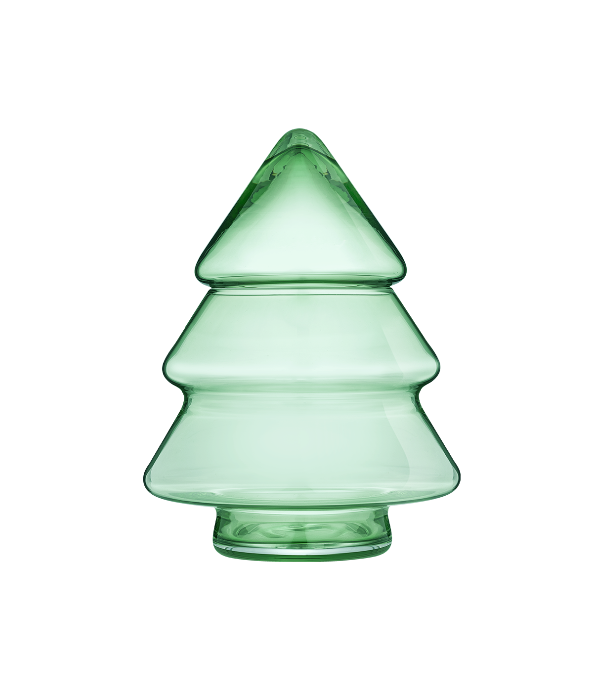 Glass Tree jar green 20 cm