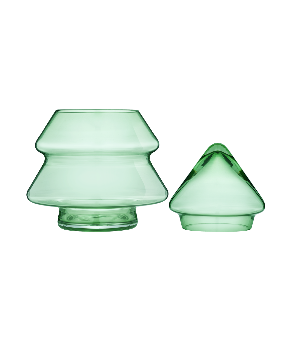 Glass Tree jar green 20 cm