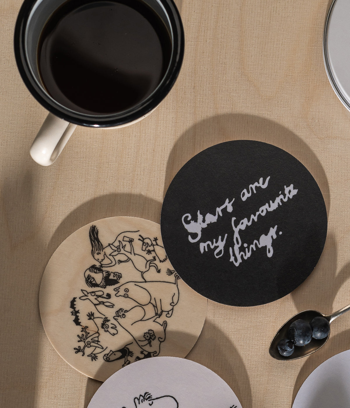 Coasters in a tin jar Moomin 80 4 pcs
