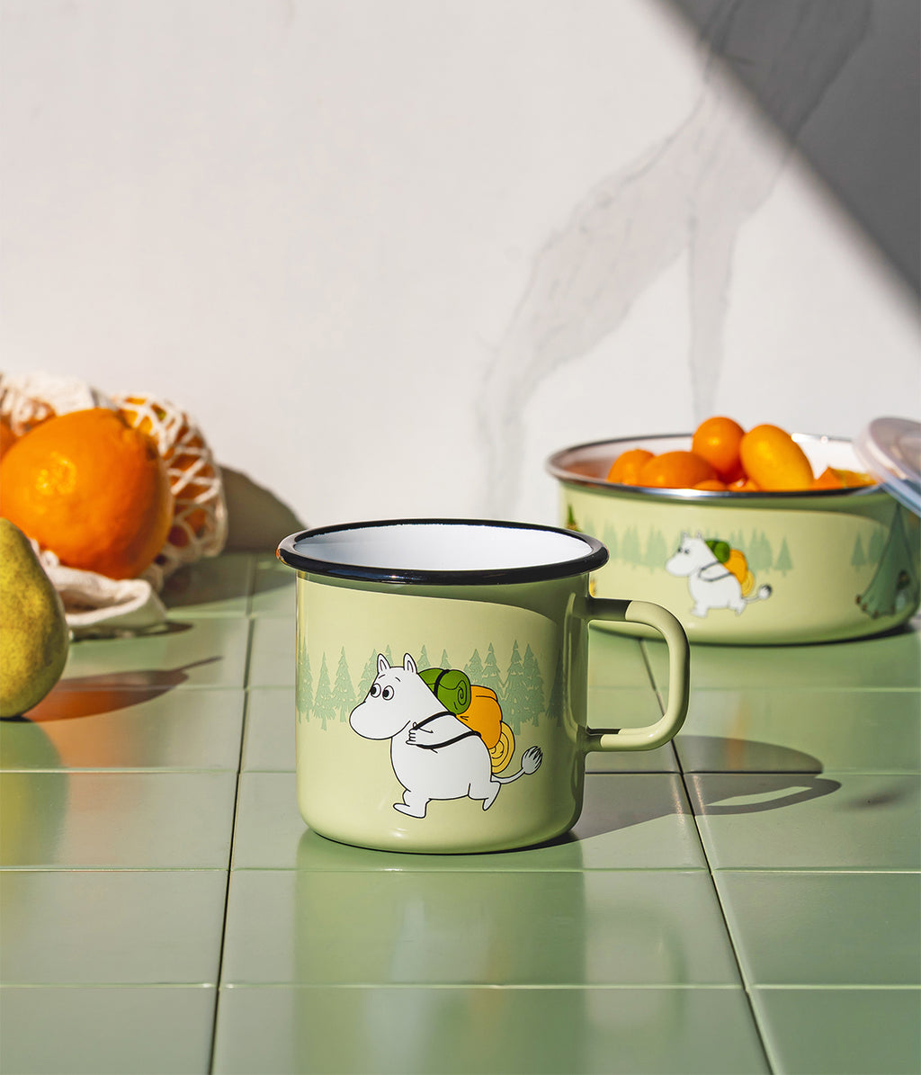 Moomin enamel mug Campers 5,5 dl