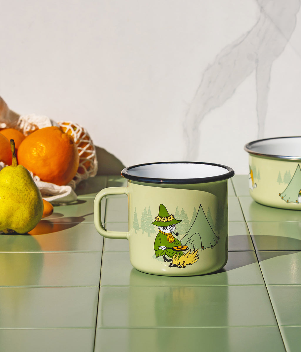Moomin enamel mug Campers 5,5 dl