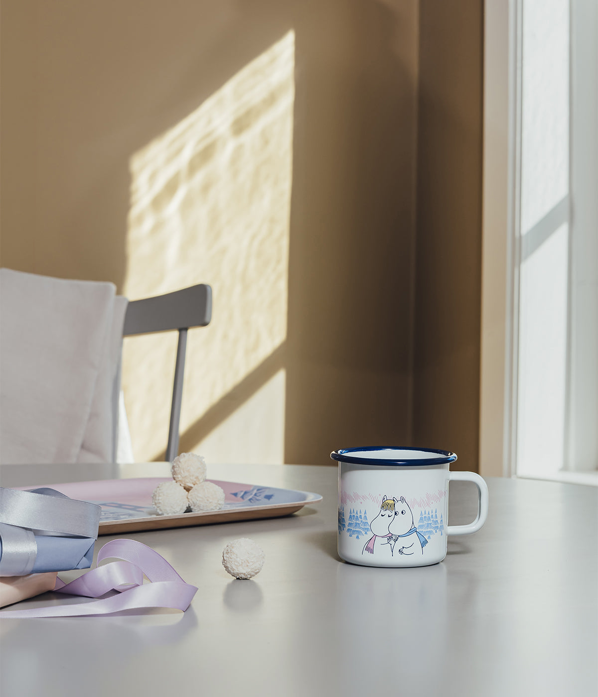 Moomin enamel mug Frosty Day 3,7 dl