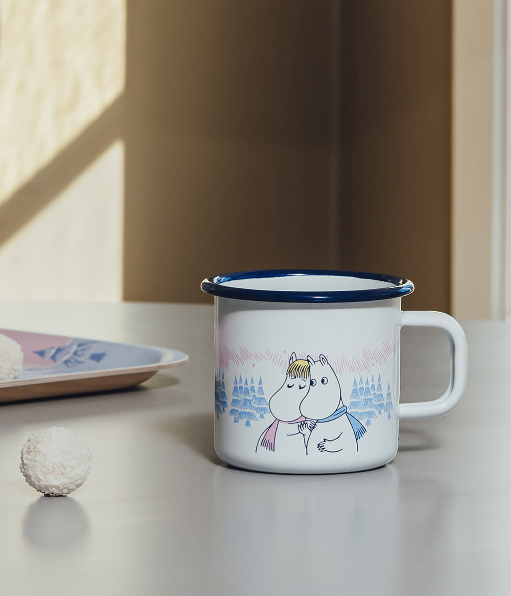 Moomin enamel mug Frosty Day 3,7 dl