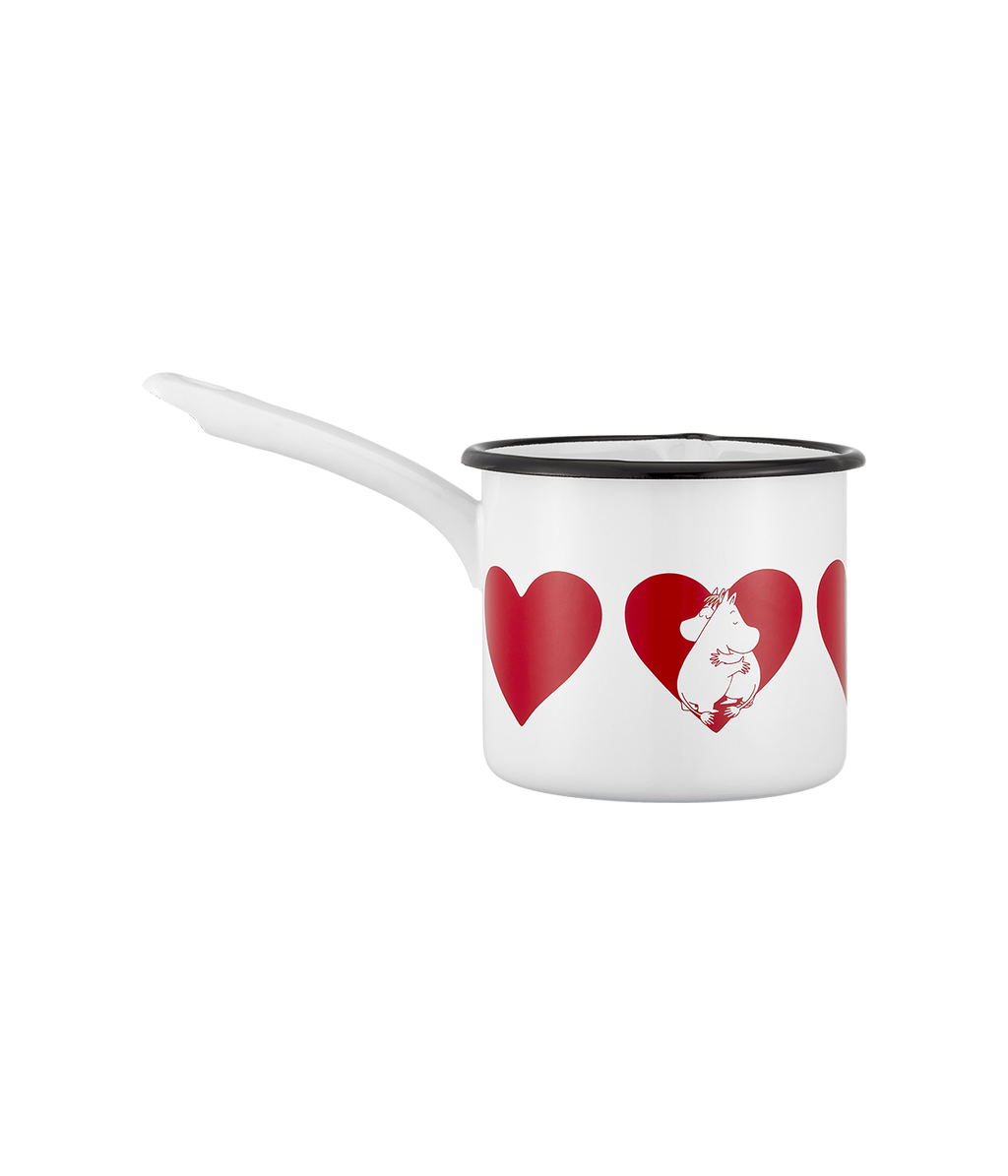 Moomin enamel saucepan Heart 1,3 L