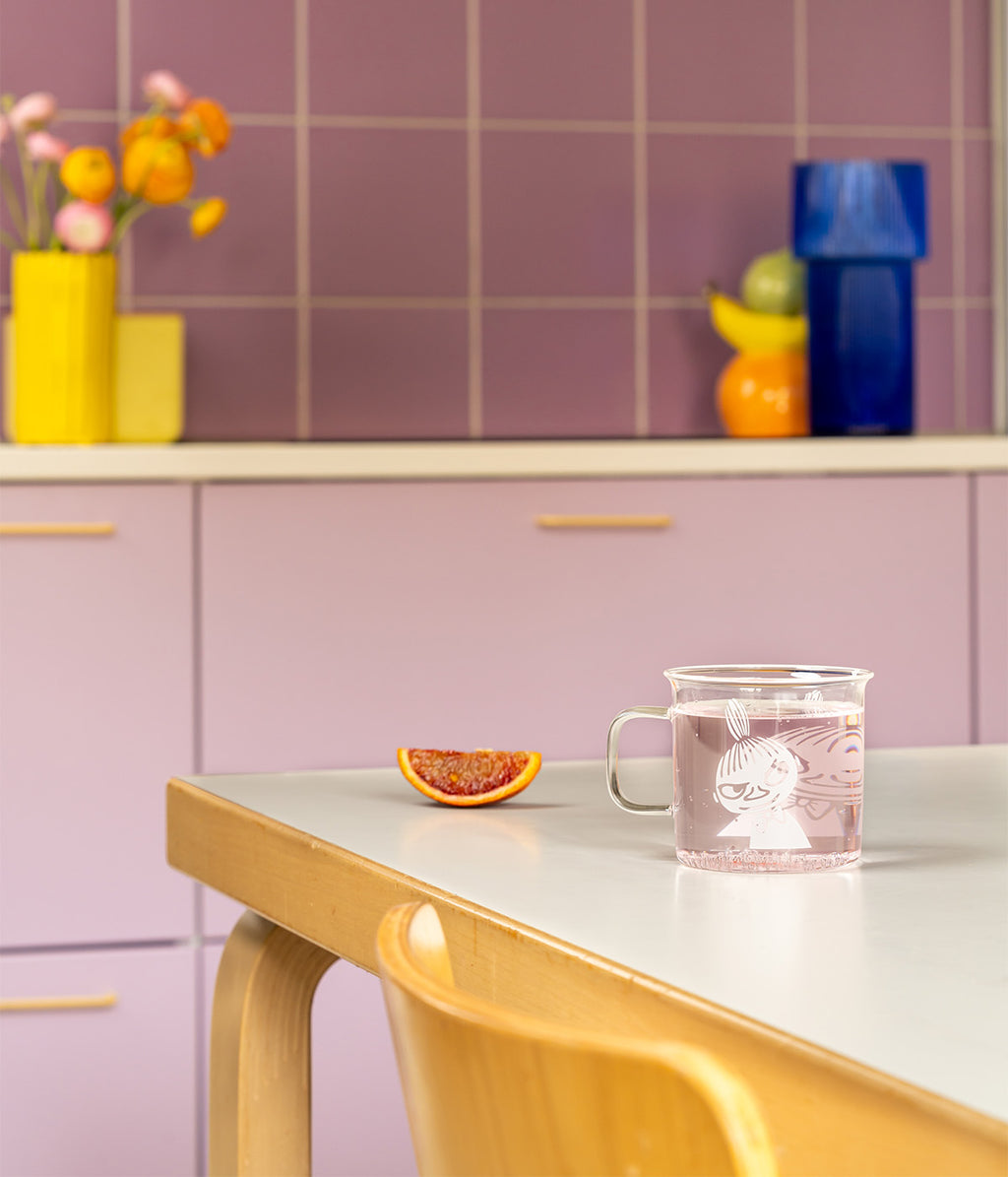 Moomin glass mug Little My 3,5 dl