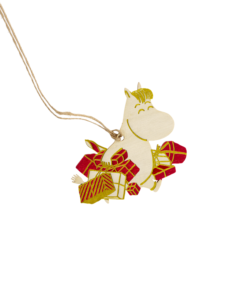 Moomin plywood Christmas decoration Snorkmaiden 8 cm