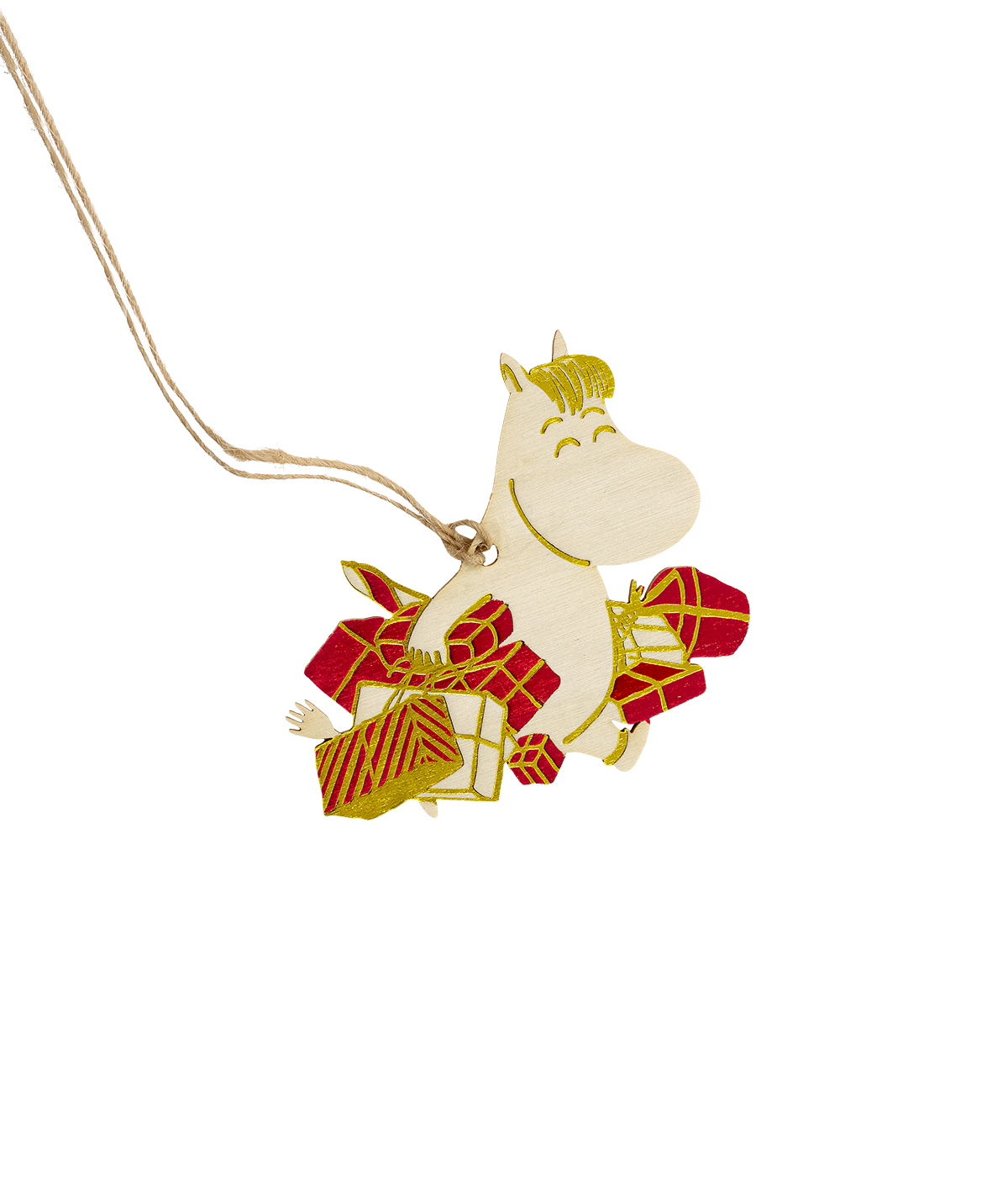 Moomin plywood Christmas decoration Snorkmaiden 8 cm