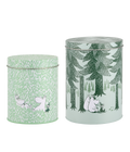 Moomin tin jars Forest 11 cm and 15 cm set of 2