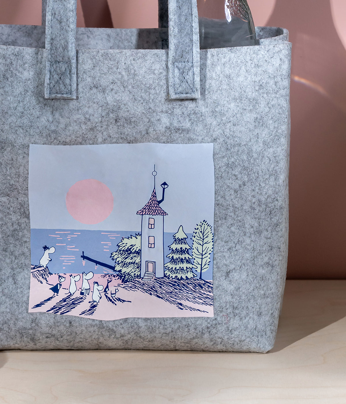 Moomin tote bag Sunset 25 x 25 cm