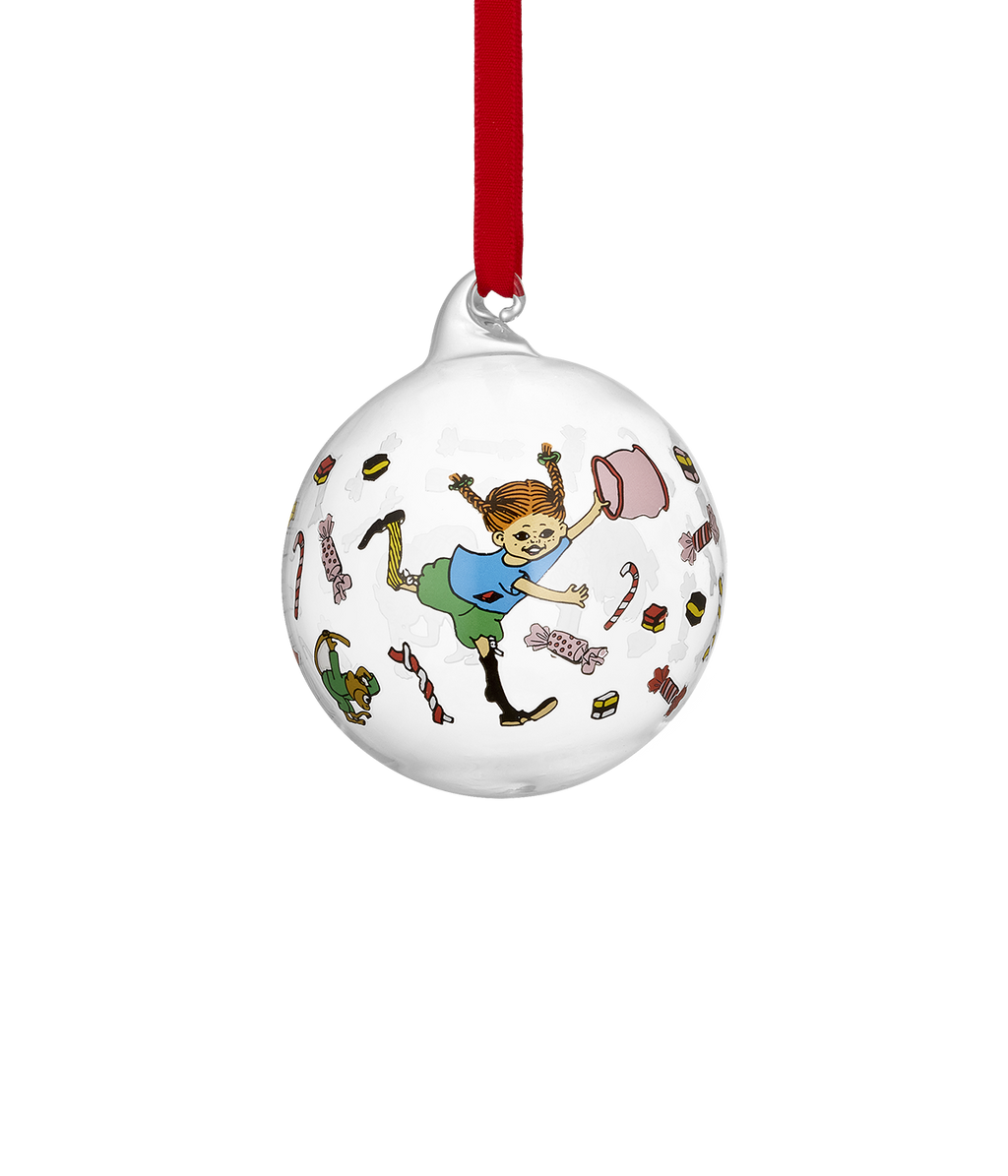 Pippi Christmas bauble Candy 7 cm