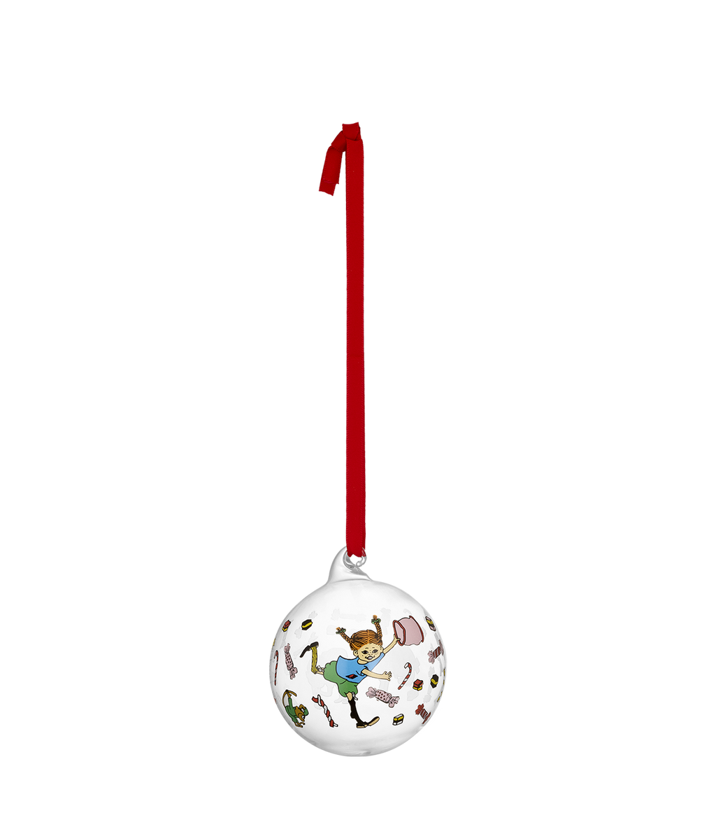 Pippi Christmas bauble Candy 7 cm