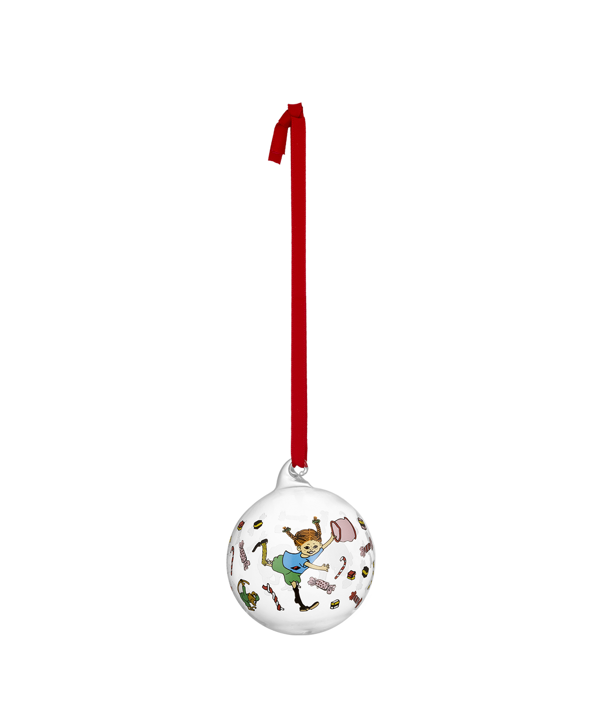 Pippi Christmas bauble Candy 7 cm