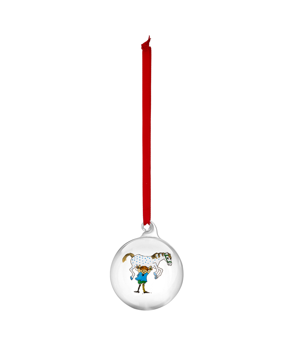 Pippi Christmas bauble Pippi and the Horse 7 cm