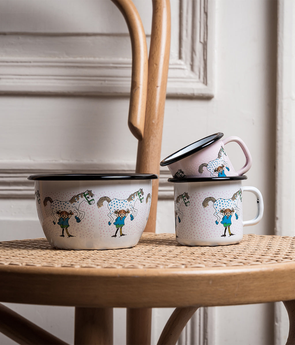 Pippi enamel bowl Pippi and the Horse 6 dl