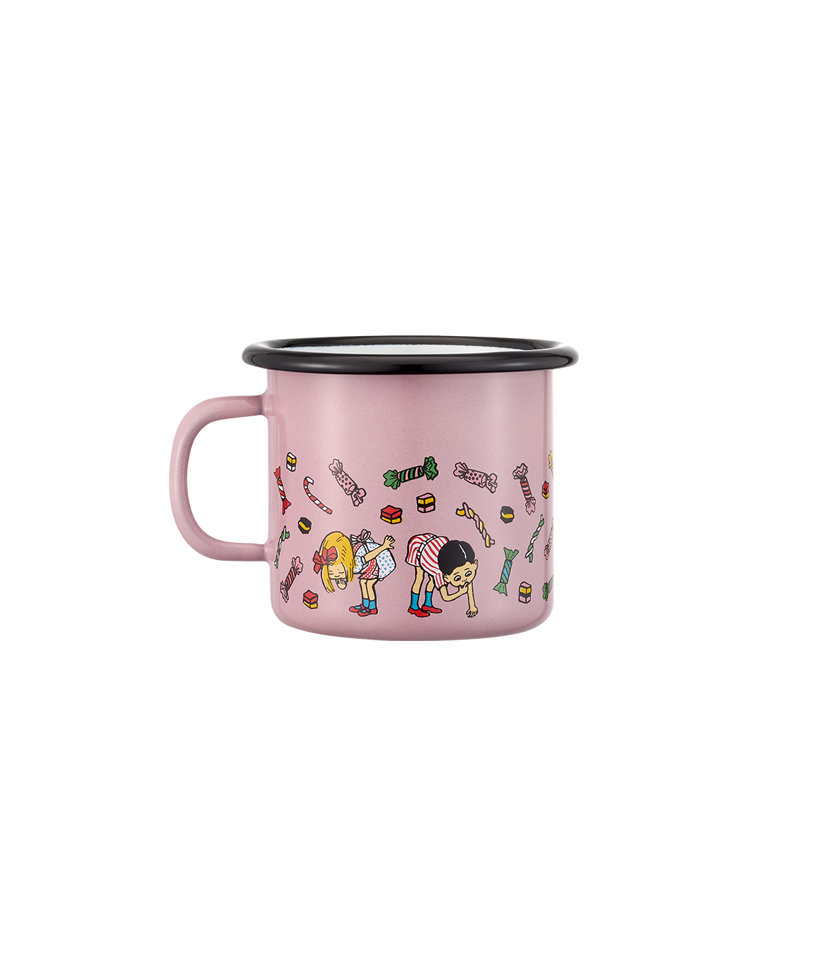 Pippi enamel mug Candy 2,5 dl