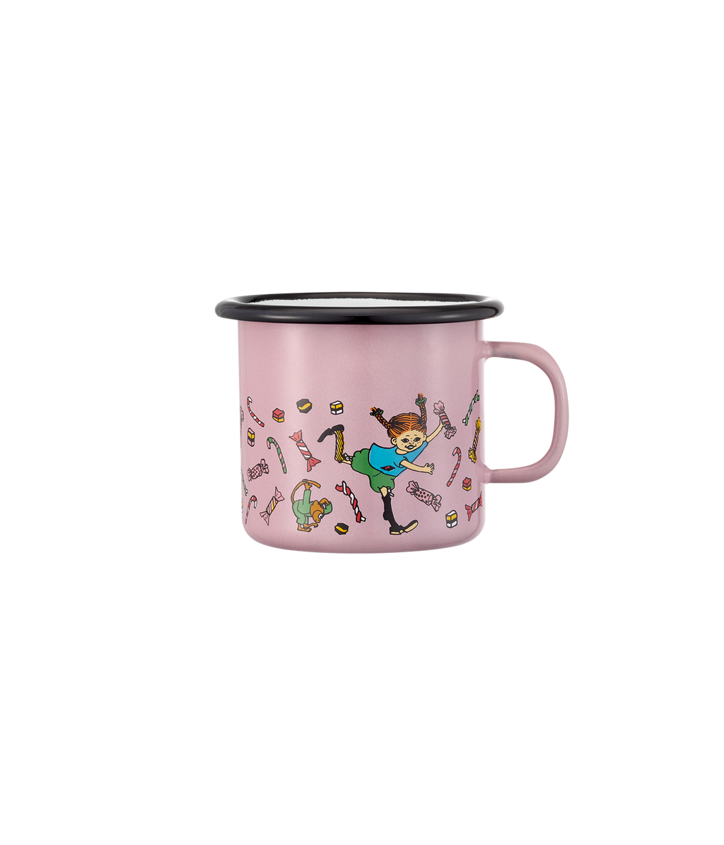 Pippi enamel mug Candy 2,5 dl