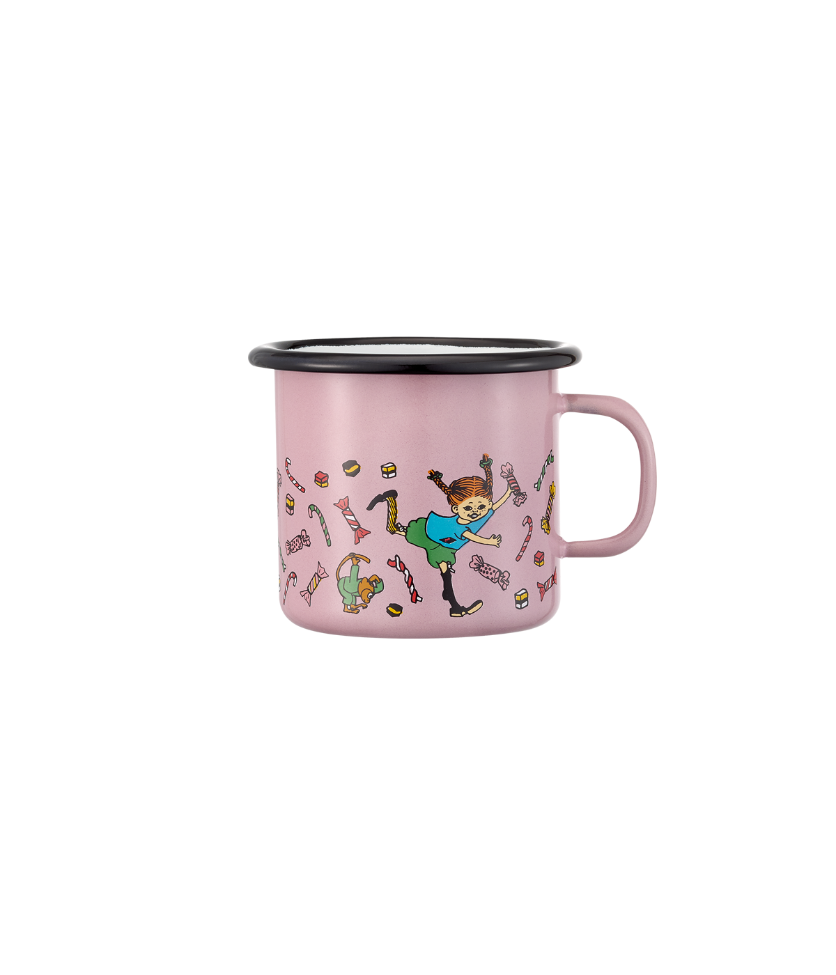 Pippi enamel mug Candy 2,5 dl